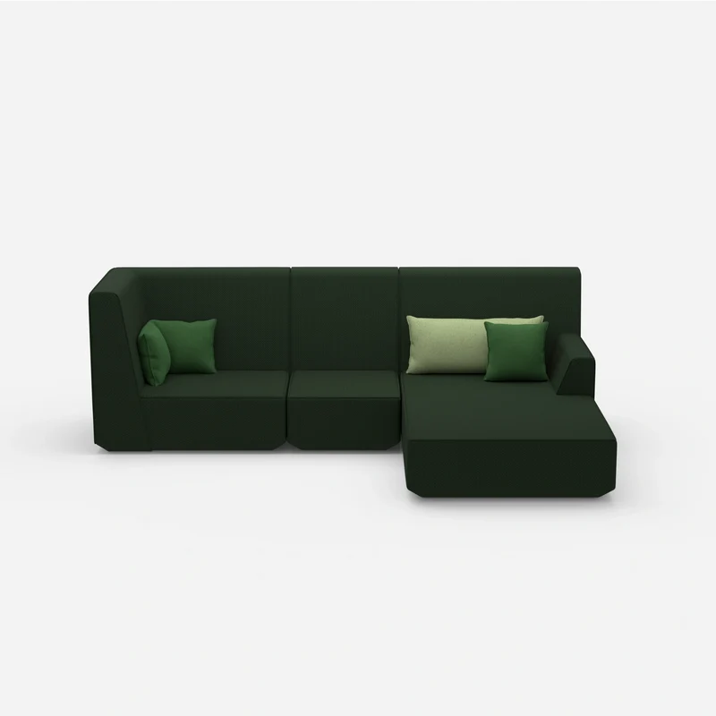 3 Personen Sofa mit Ottomane