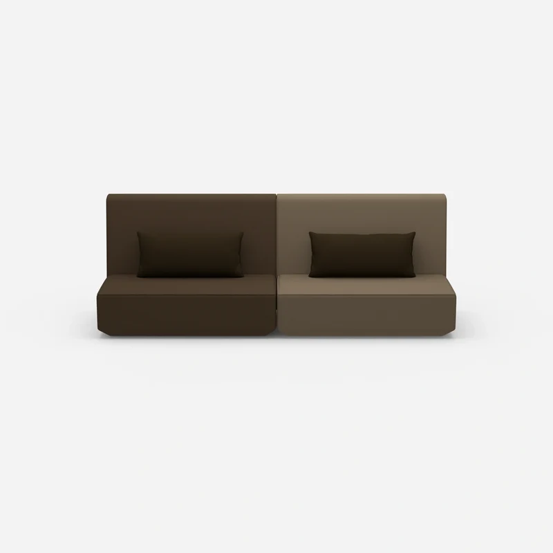 Sofa 3 Sitzer braun