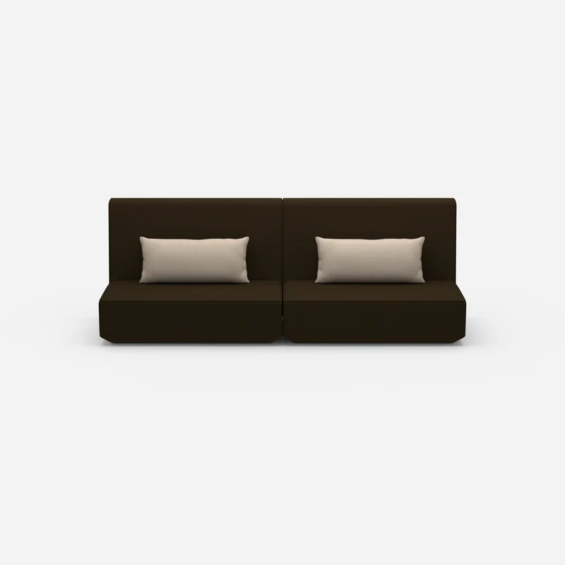 Sofa 3 Sitzer braun