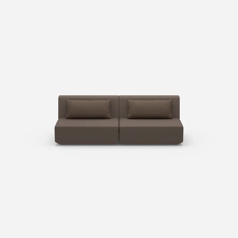 Modulares Sofa 3er in Braun