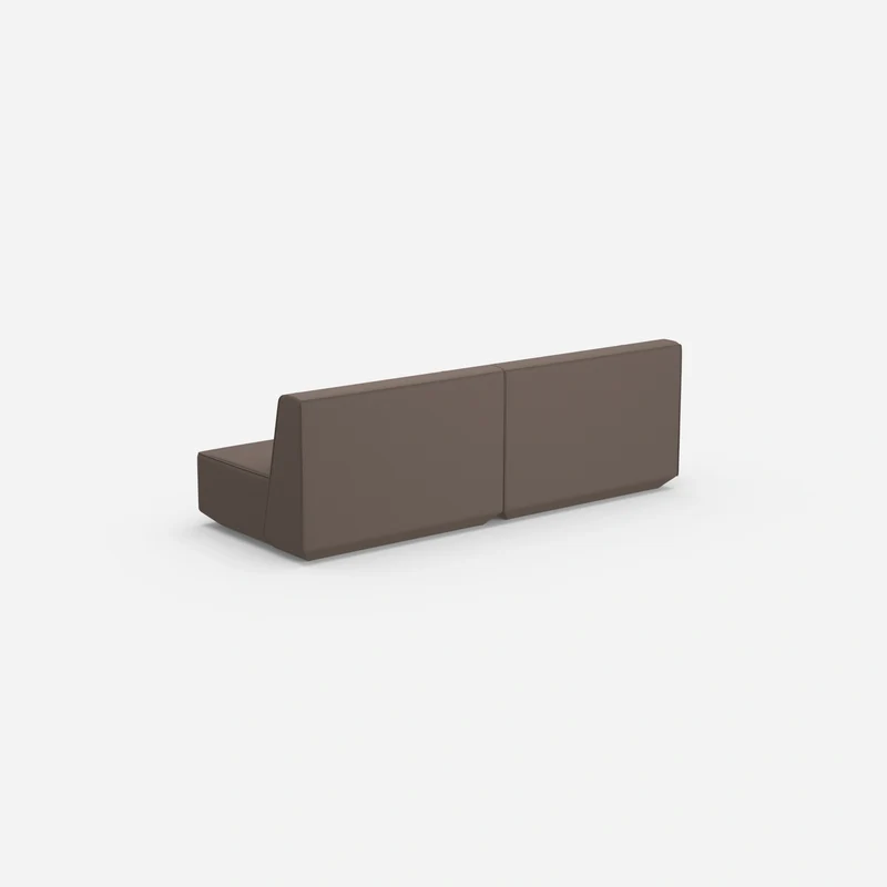 Modulares Sofa 3er in Braun