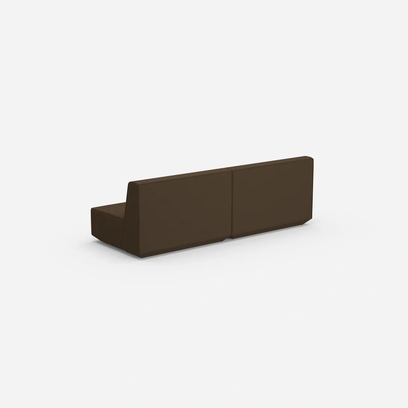 Modulares Sofa 3er in Braun