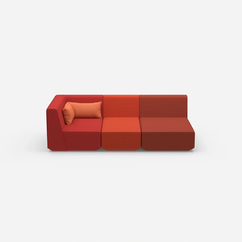 3 Sitzer Sofa modular mit Liegefunktion