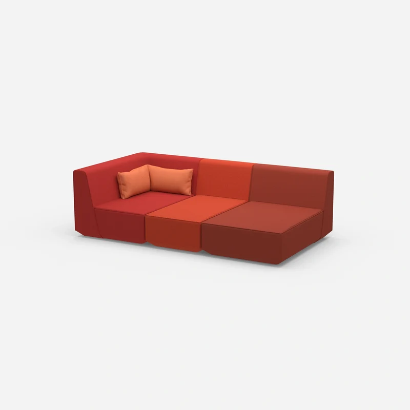 3 Sitzer Sofa modular mit Liegefunktion