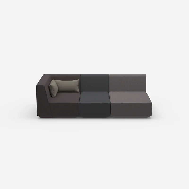 3 Sitzer Sofa modular mit Liegefunktion
