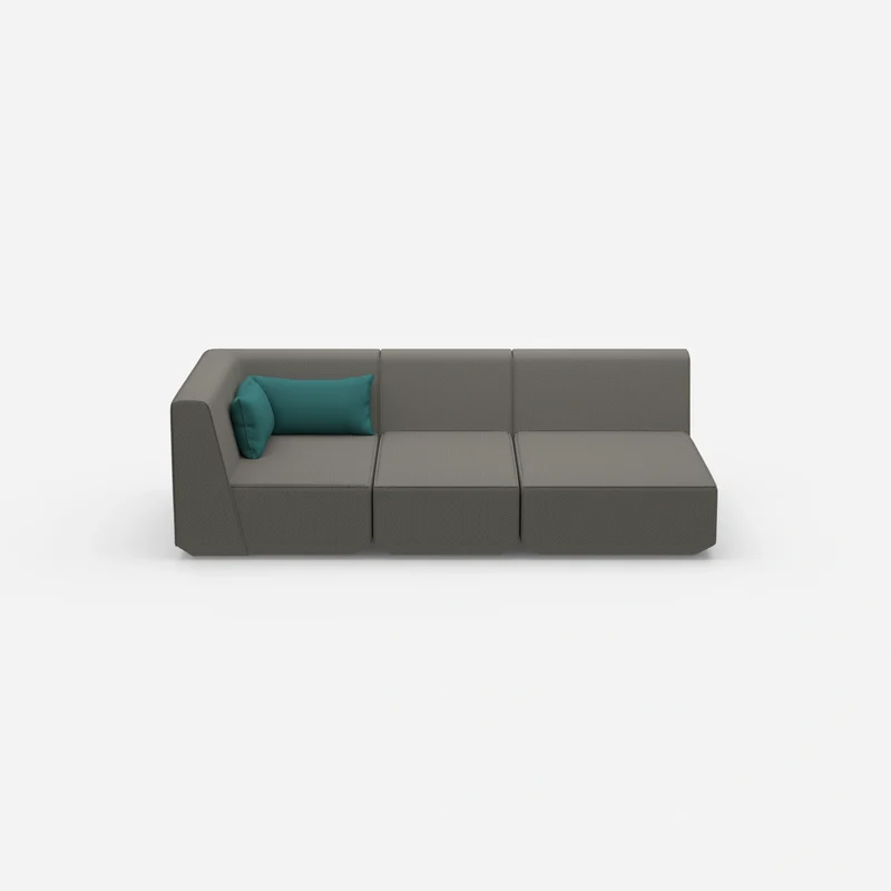 3 Sitzer Sofa modular mit Liegefunktion