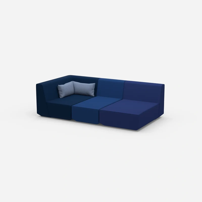 3 Sitzer Sofa modular mit Liegefunktion