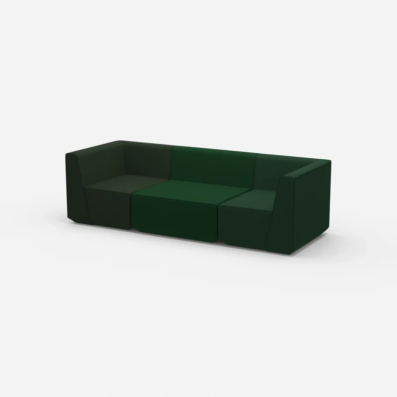 Sofa Dreisitzer grün