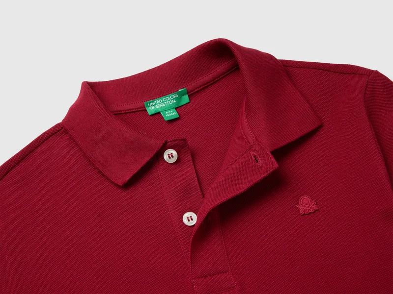 Kurzärmeliges Poloshirt aus Bio-Baumwolle
