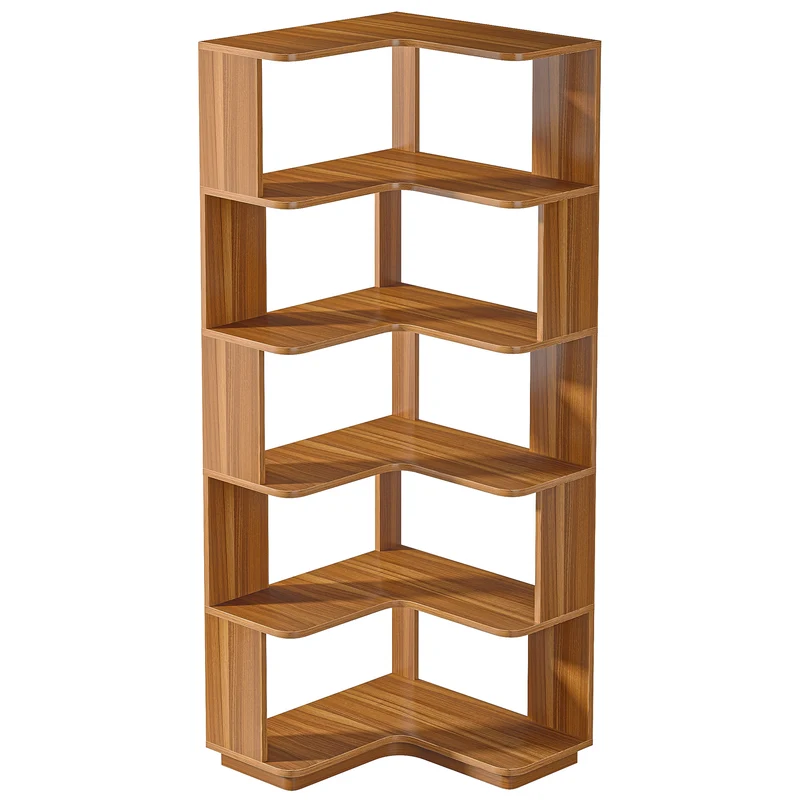 Eckregal, 6-stöckiges Bücherregal, Etagere-Lagerregal
