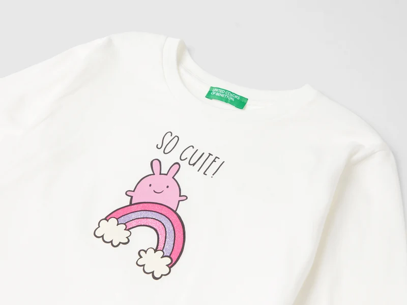 T-Shirt in Bio-Baumwolle mit Print