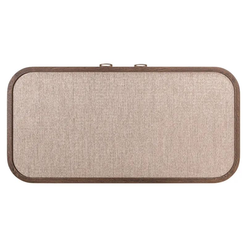 Sideboard Willox – Eiche & Leinen, 2 Türen, beige, 90 cm