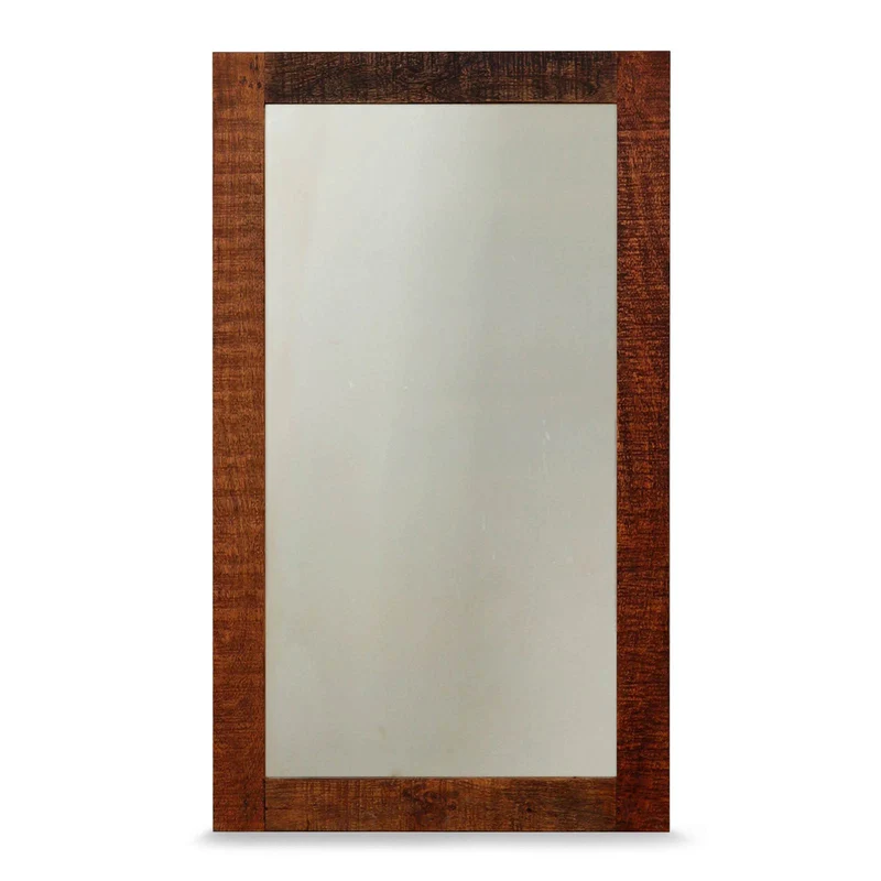 Wandspiegel 70 x 120 cm Mango massiv Retro Vintagelook Kumasi