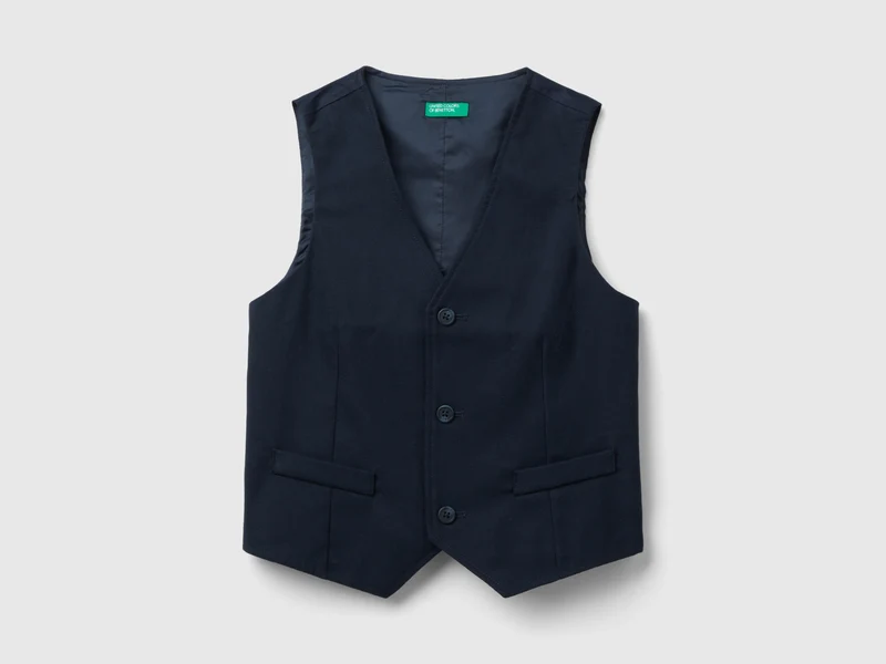 Slim-Fit-Weste aus Flanell