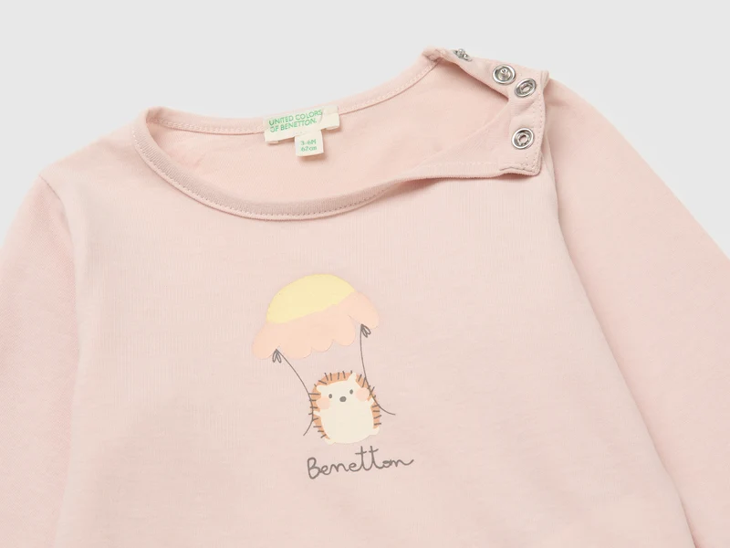 Bedrucktes T-Shirt aus Bio-Baumwolle