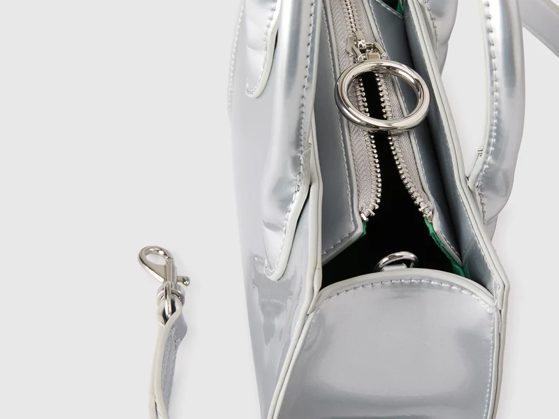 Mini-Lackledertasche