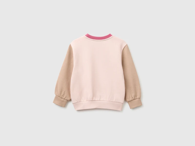 Rundhals-Sweatshirt mit Stickerei