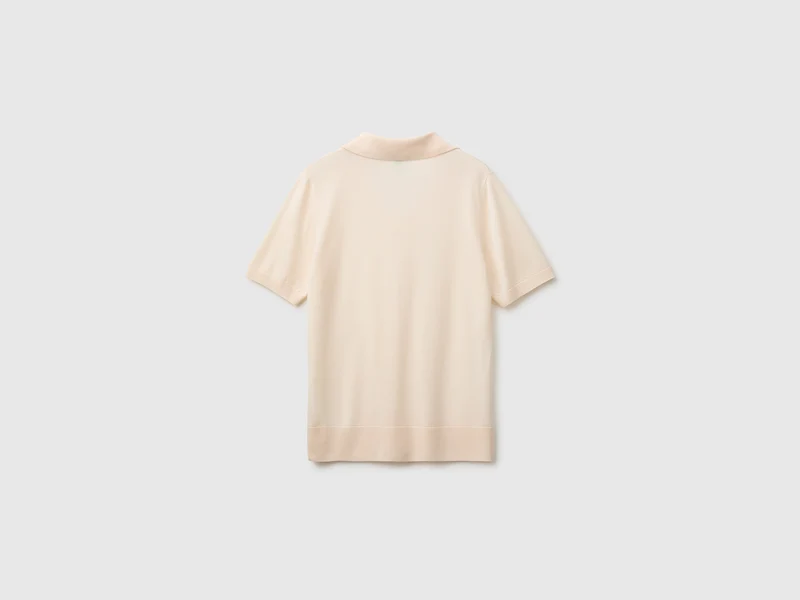Kurzärmeliger Pullover aus Seidenmischung