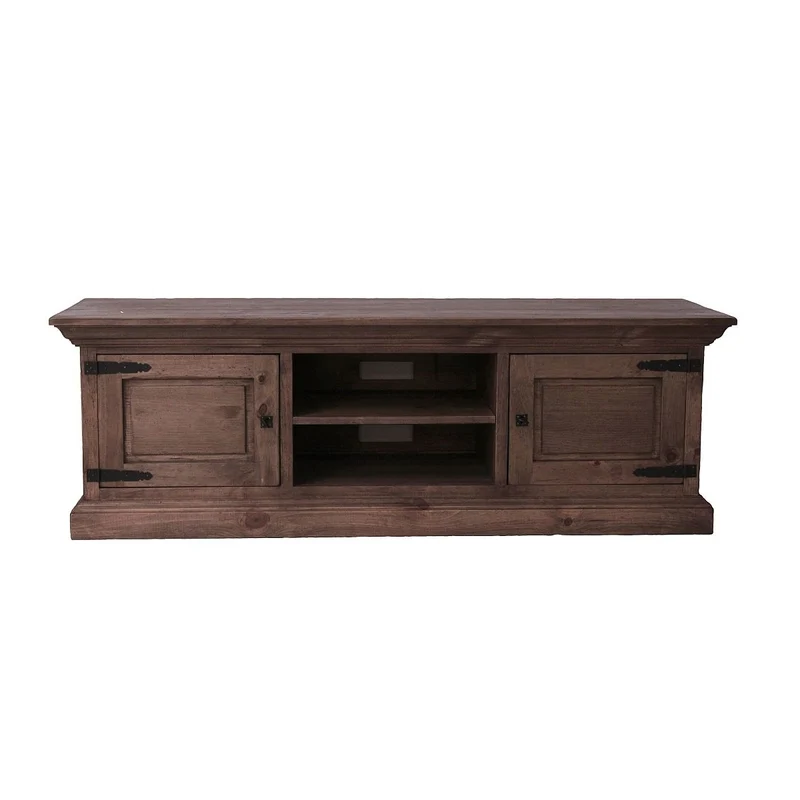TV-Lowboard Pinie massiv Antikfinish Finca