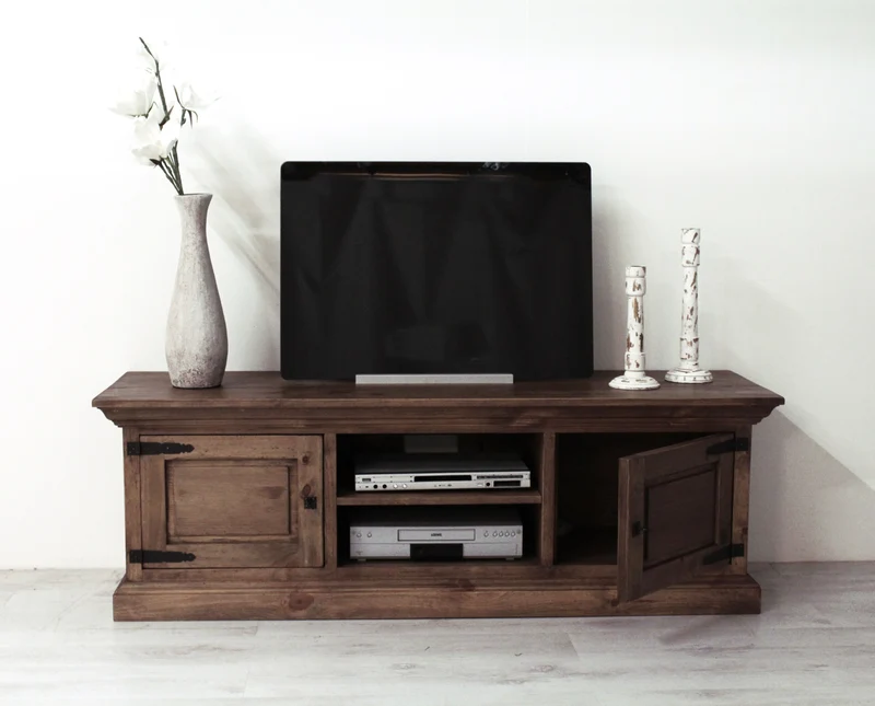 TV-Schrank Pinie massiv Antikfinish Finca