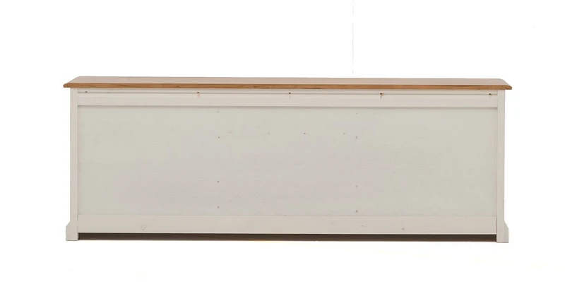 TV-Schrank Pinie teilmassiv weiß/natur Landhausstil New Port