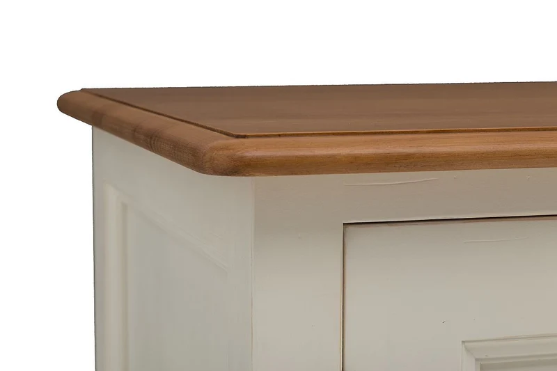 TV-Schrank Pinie teilmassiv weiß/natur Landhausstil New Port