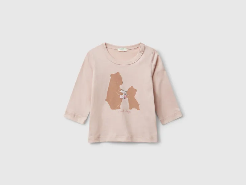 T-Shirt aus Baumwolle mit Rundhalsausschnitt