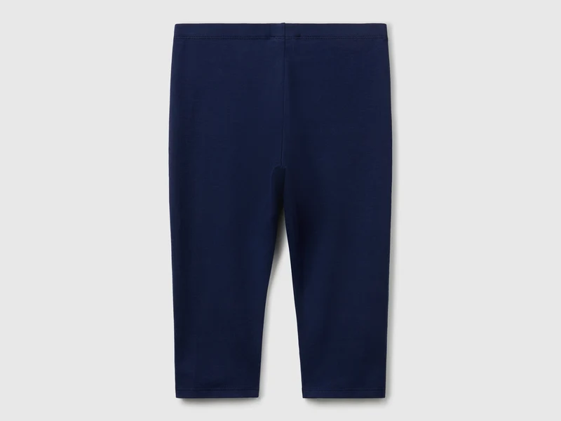 Knielange Leggings aus Stretch-Baumwolle
