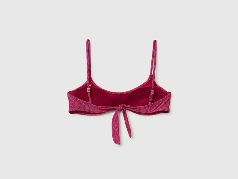 Strand-BH mit Ethno-Print und Lurex