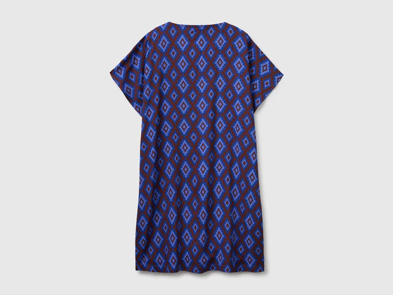 Kurzer Kaftan mit ethnischem Muster