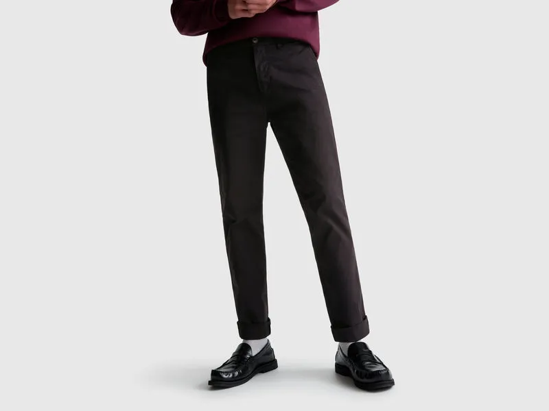 Slim Fit Chinos aus Baumwolle