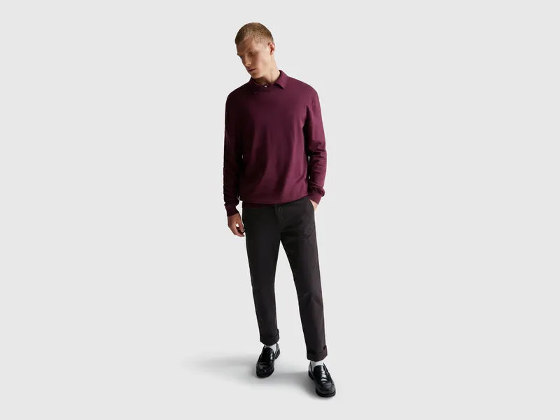 Slim Fit Chinos aus Baumwolle