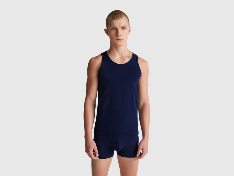 Tanktop aus Stretch-Baumwolle