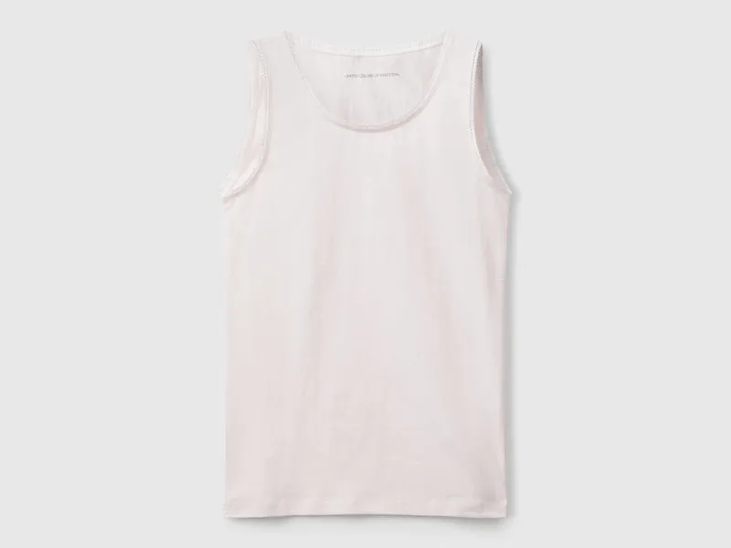 Zwei Tanktops aus Stretch-Baumwolle