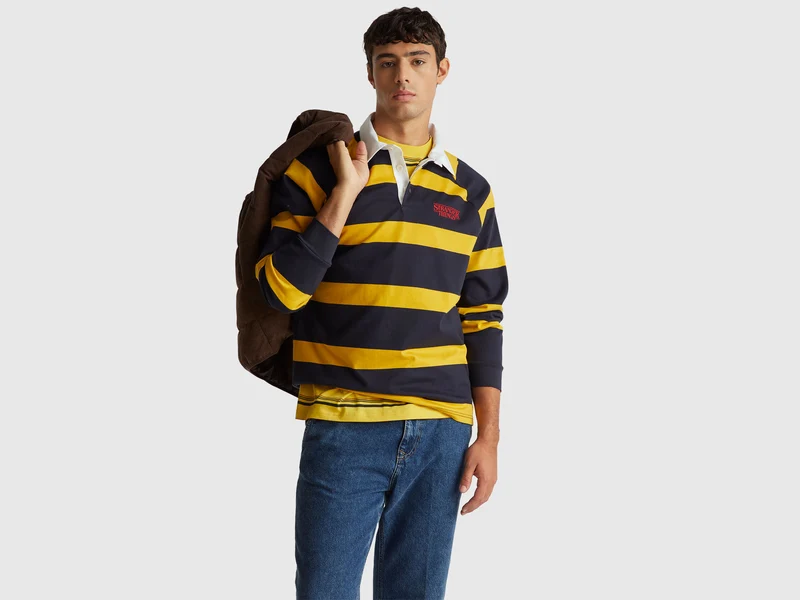 Gestreiftes Poloshirt "Stranger Things"