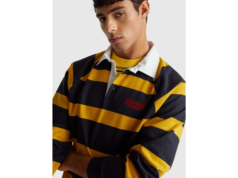 Gestreiftes Poloshirt "Stranger Things"