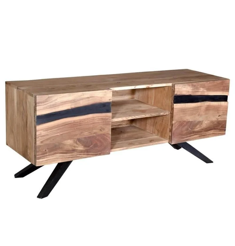 Mid-Century Rustic TV Stand - Handmade Furniture