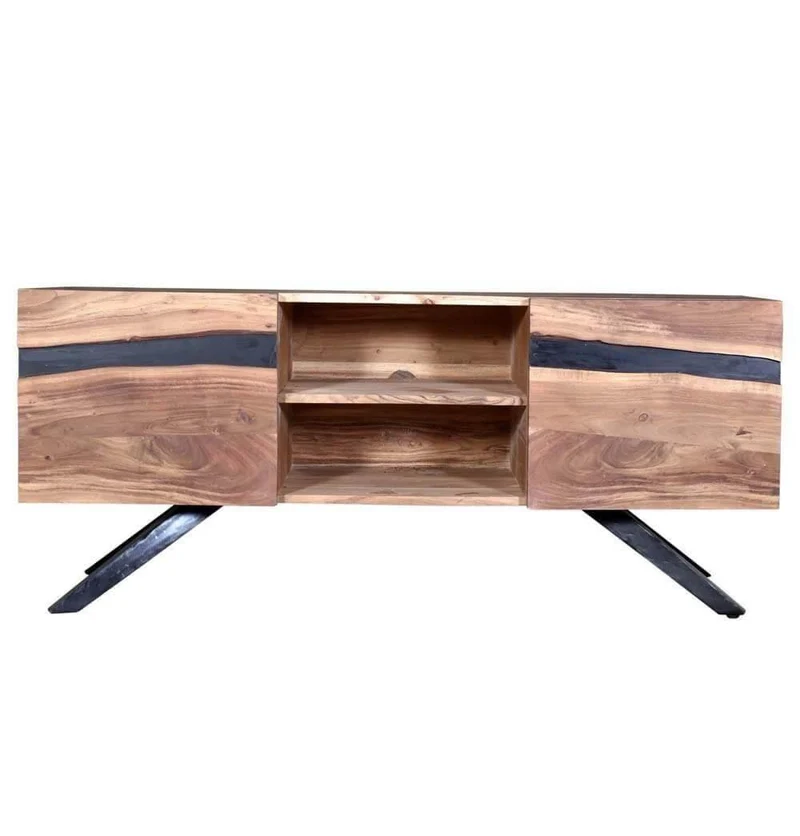 Mid-Century Rustic TV Stand - Handmade Furniture