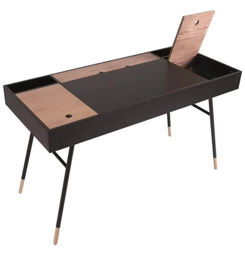 Smart Desk with Storage - Modern Workspace Organizer