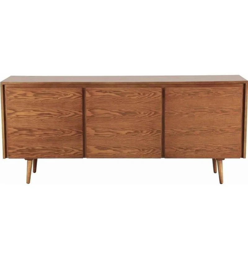 Mid-Century Modern TV Stand - Scandinavian Design with Storage