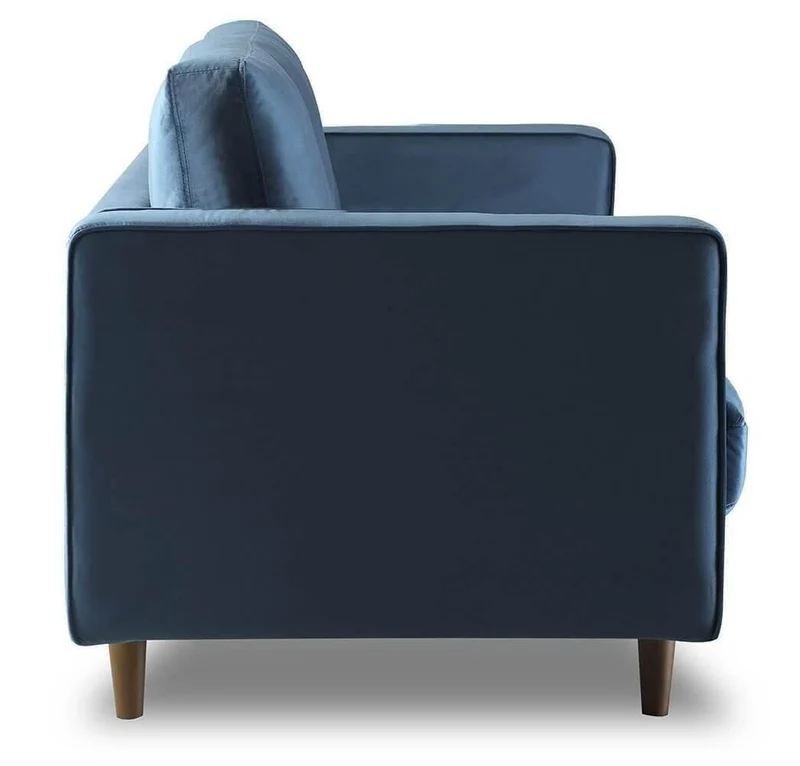 Tufted Velvet Loveseat - Light Blue 2-Seater Sofa
