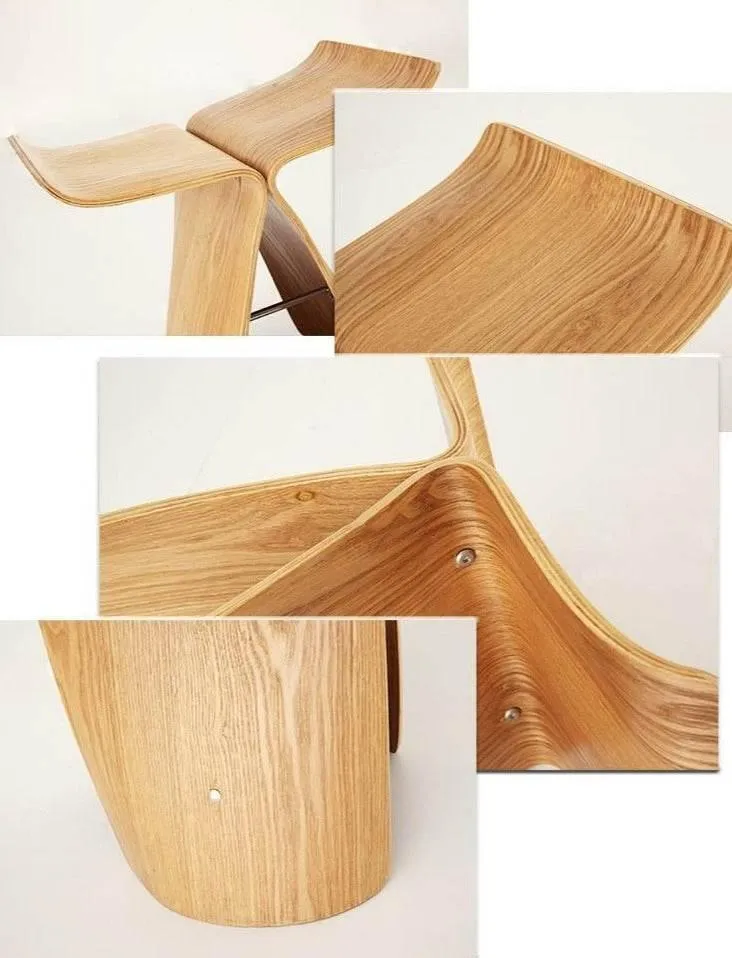 Walnut Butterfly Stool - High-Quality Wooden Accent Furniture