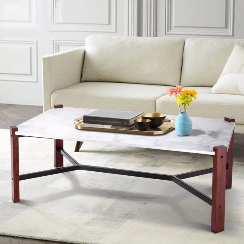Elegant Marble Top Coffee Table - Stylish Accent Table