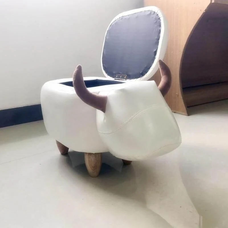 Cow Ottoman - Decorative Storage Stool