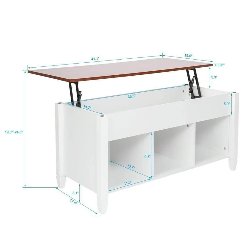 Modern Lift Top Coffee Table - Stylish Storage Solution