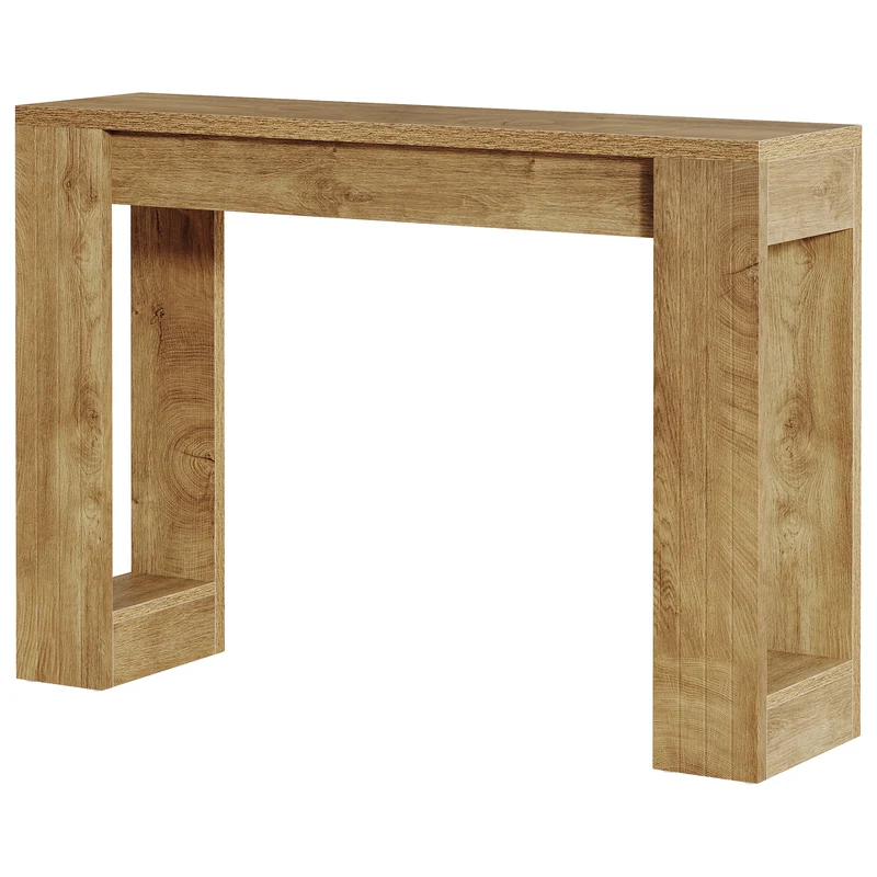 Tribesigns Schmaler Konsolentisch 105 cm, Rustikaler Flurtisch für Eingangsbereich & Wohnzimmer