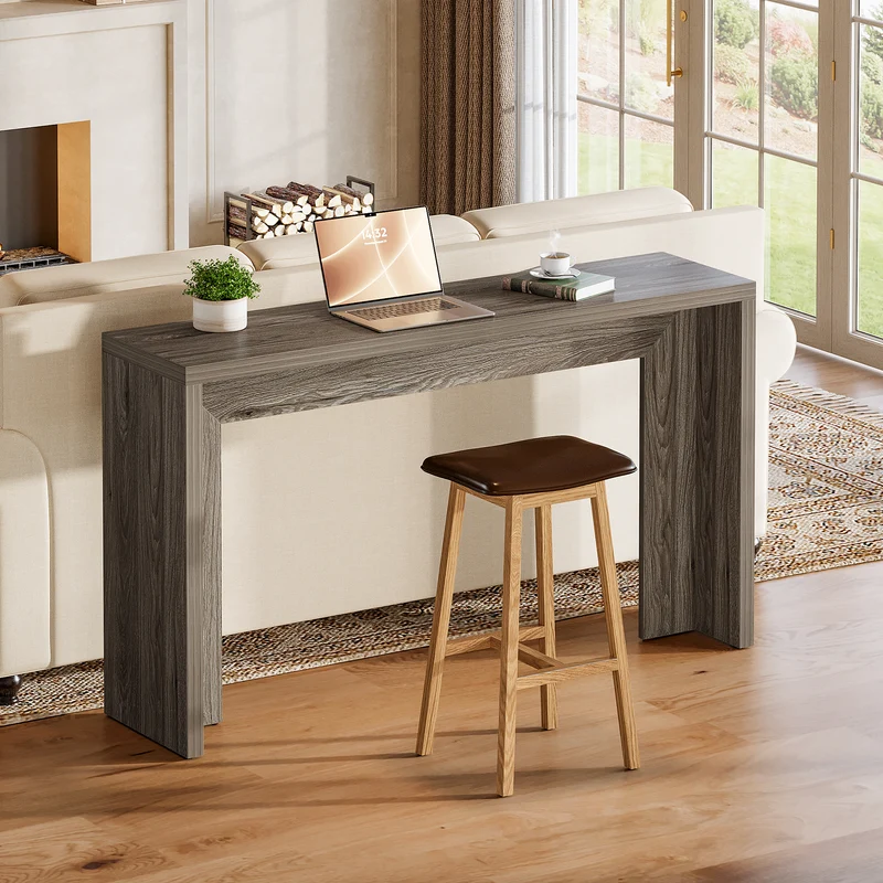 Tribesigns Landhaus Konsolentisch 140 cm – Schmaler Flurtisch mit Stauraum, Sofatisch für Eingangsbereich & Wohnzimmer