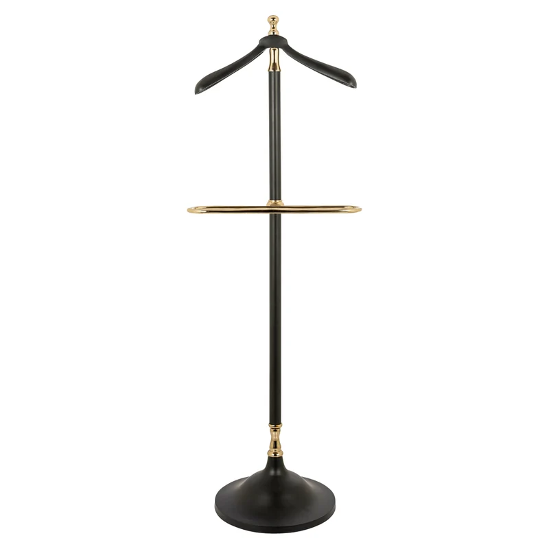Garderobe Balley black – schlanker Kleiderständer aus Metall