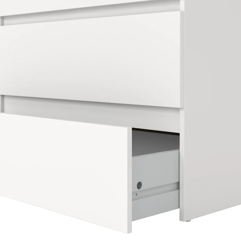 Maise Kommode 70x138x41 cm mit 6 Schubladen in weiß
