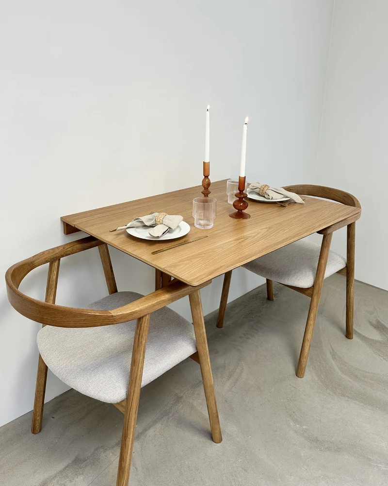 Tiago Wand-Klapptisch aus Eiche 100x70 cm